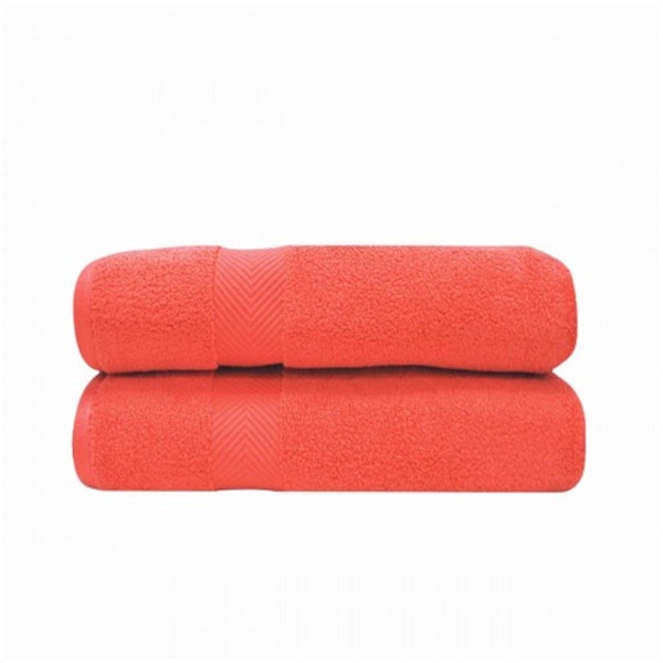 Superior Superior ZT BSHEET CO Zero Twist Cotton Bath Sheet Set - Coral; 2 Pieces ZT BSHEET CO - main